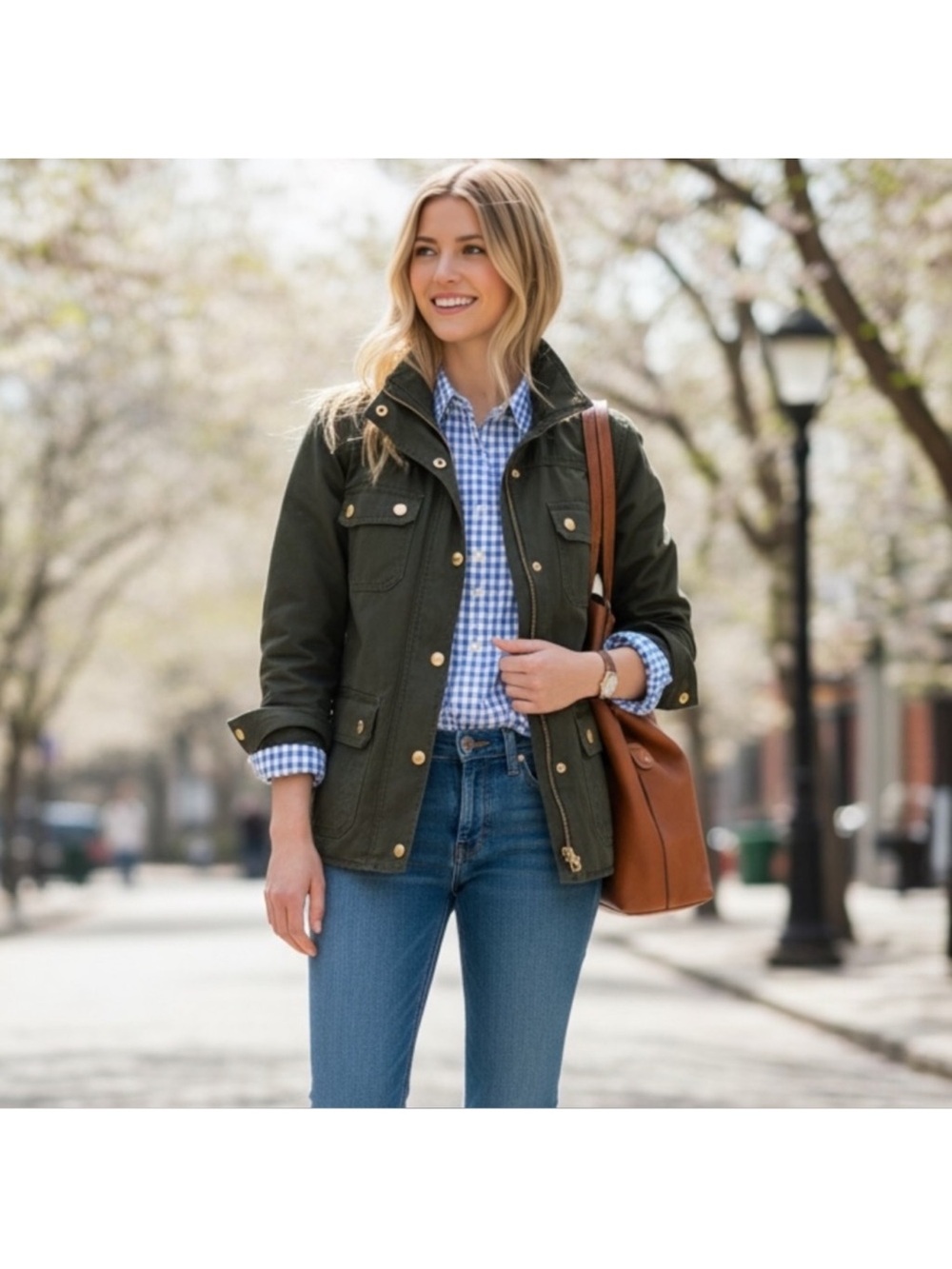 J Crew Downtown Field Chore Jacket PXS Mossy Brown
